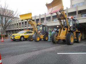 除雪機械の点検状況