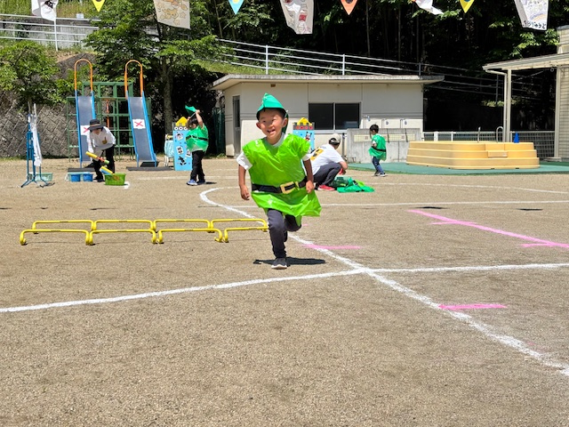 ピーターパンがテーマの障害物走【さくらぐみ】